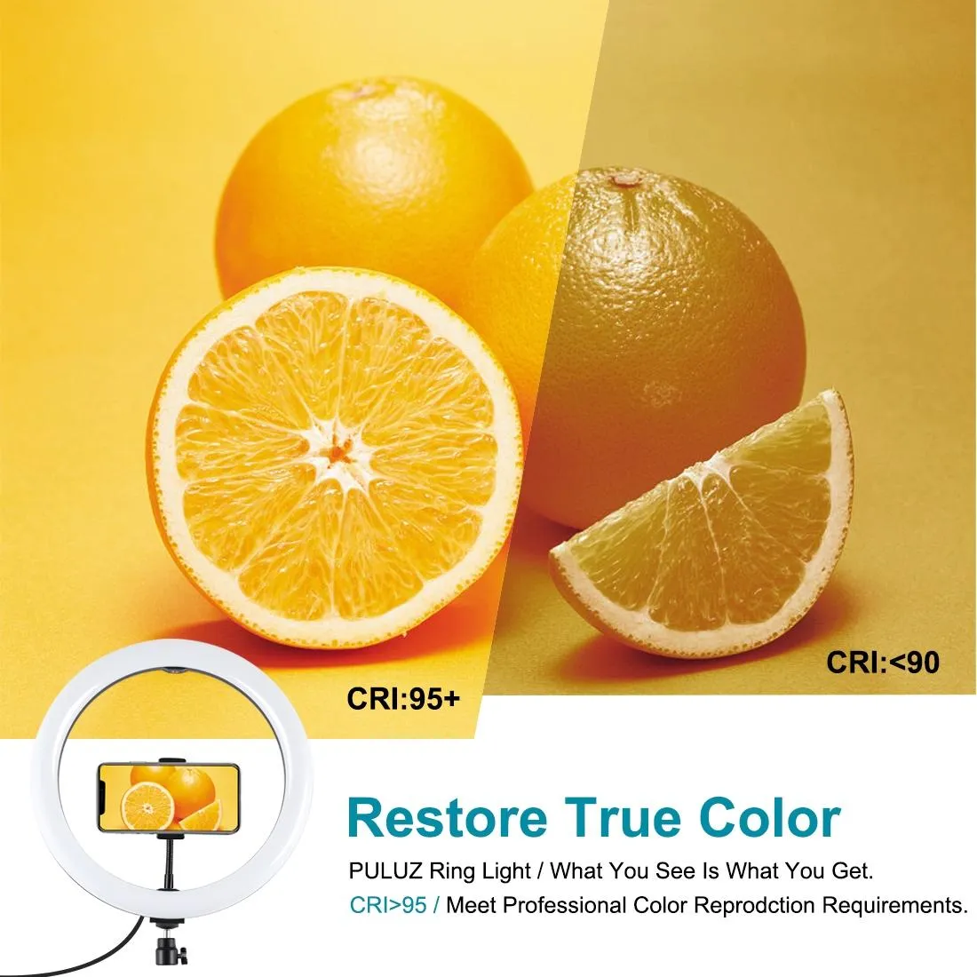 30cm Usb Dual Colour Led Ring Light with Phone Clamp