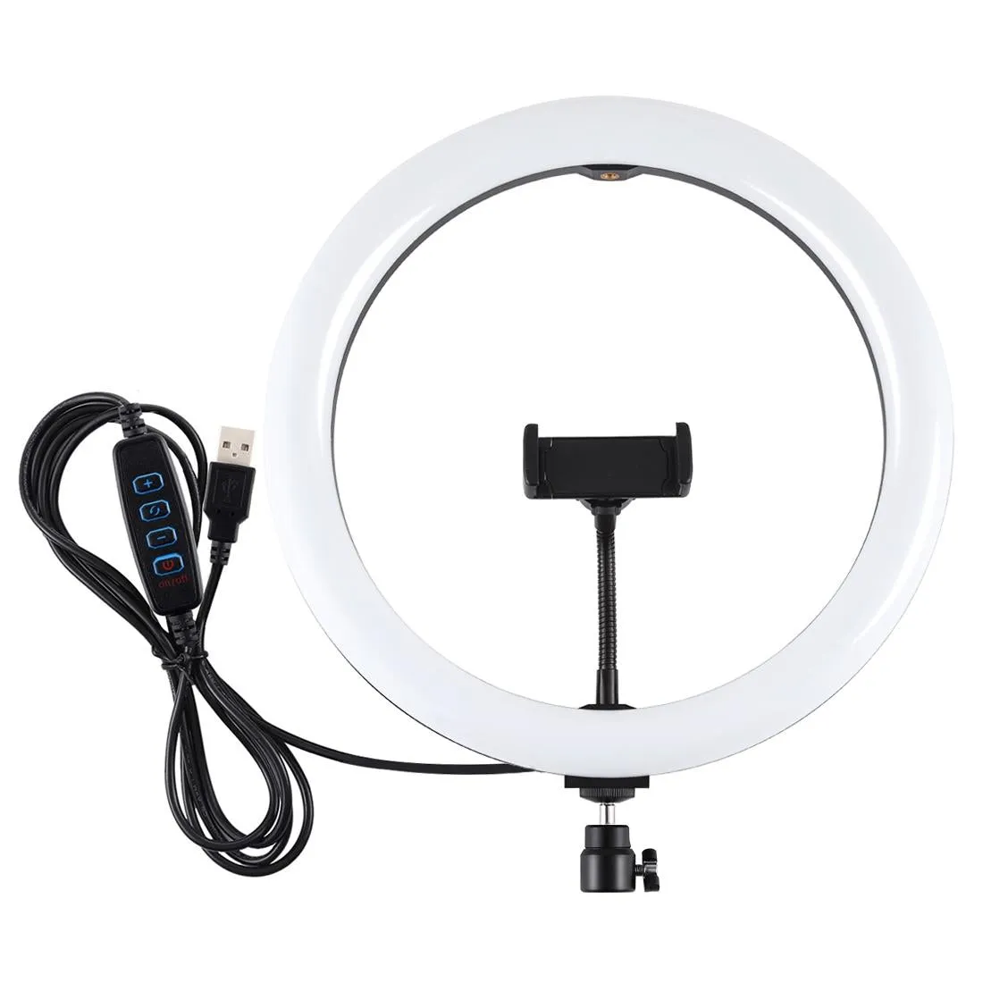 30cm Usb Dual Colour Led Ring Light with Phone Clamp