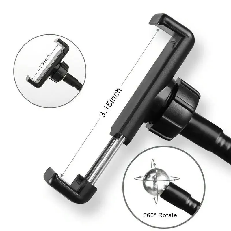 360 Degree Flexible Selfie Ring Light with Phone Holder for Live Streaming
