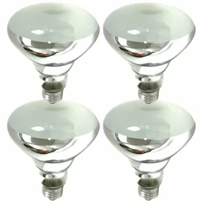 4pack 100W 100 Watt R30 R 30 120V Medium Base Flood Light Bulb Frosted Reflector