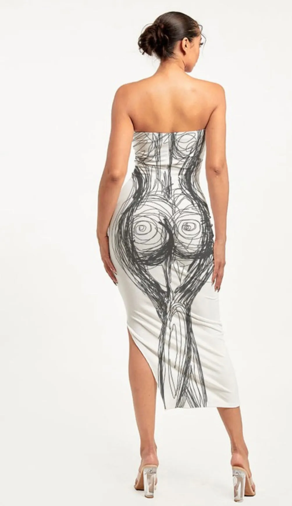 Abstract bodycon dress
