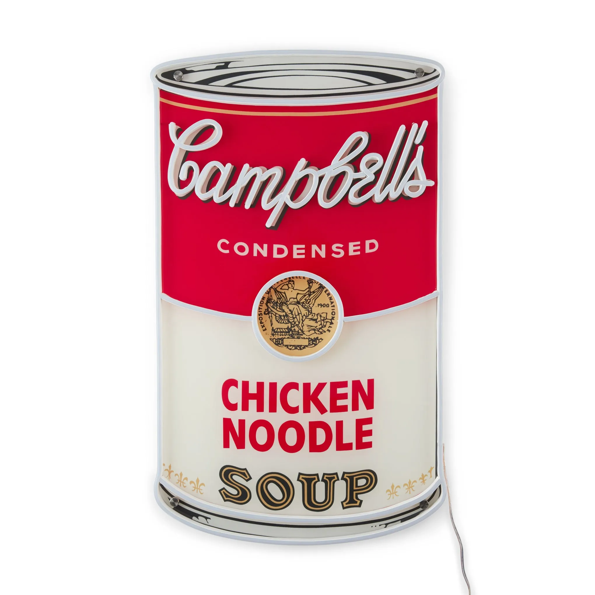 Andy Warhol Chicken Noodle Soup Can Neon Sign