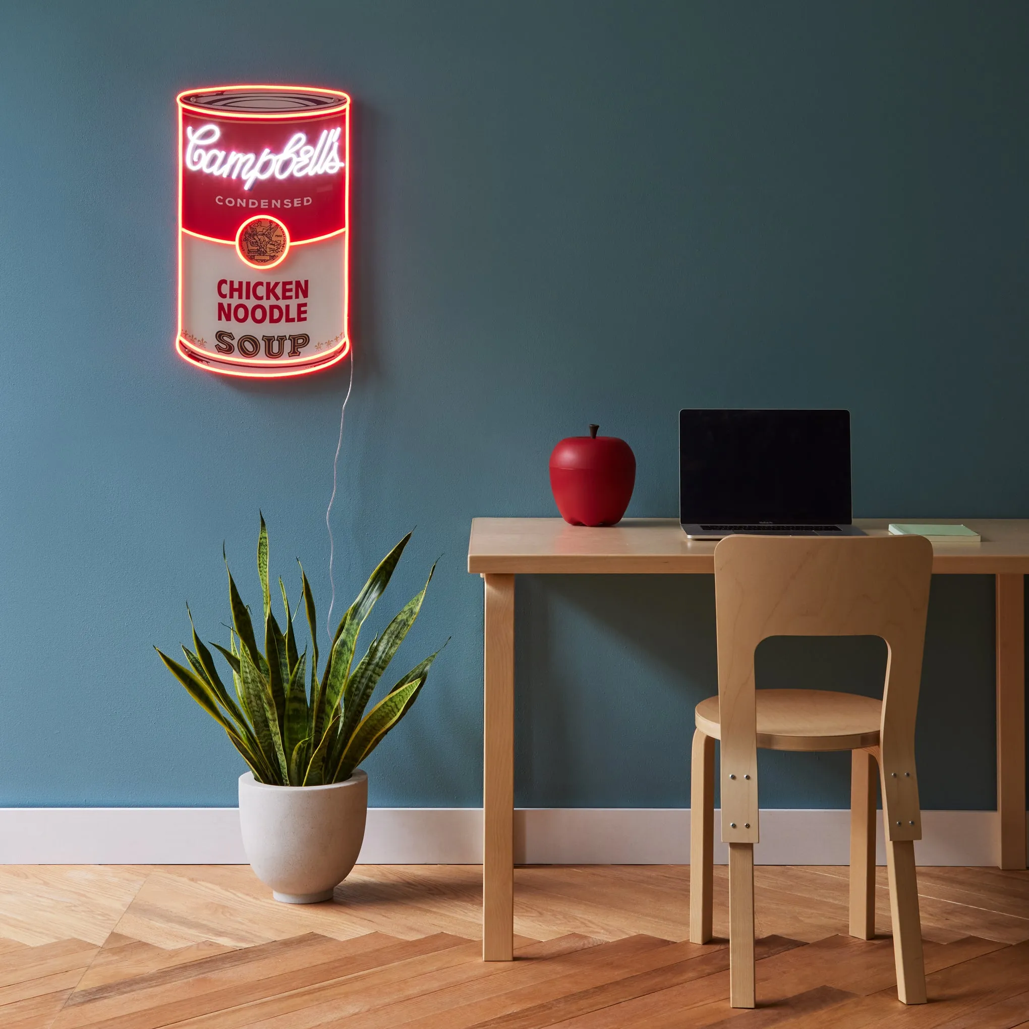 Andy Warhol Chicken Noodle Soup Can Neon Sign