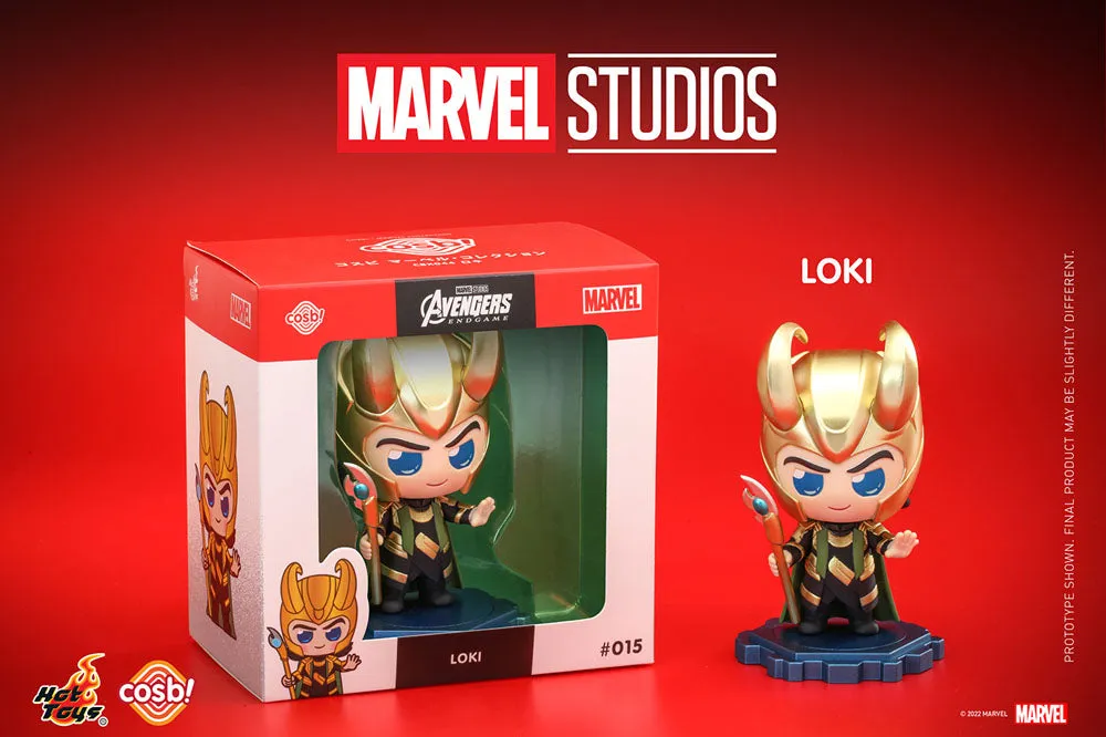 avengers: endgame cosbi mini figure loki 8 cm  figurines  marvel  figure