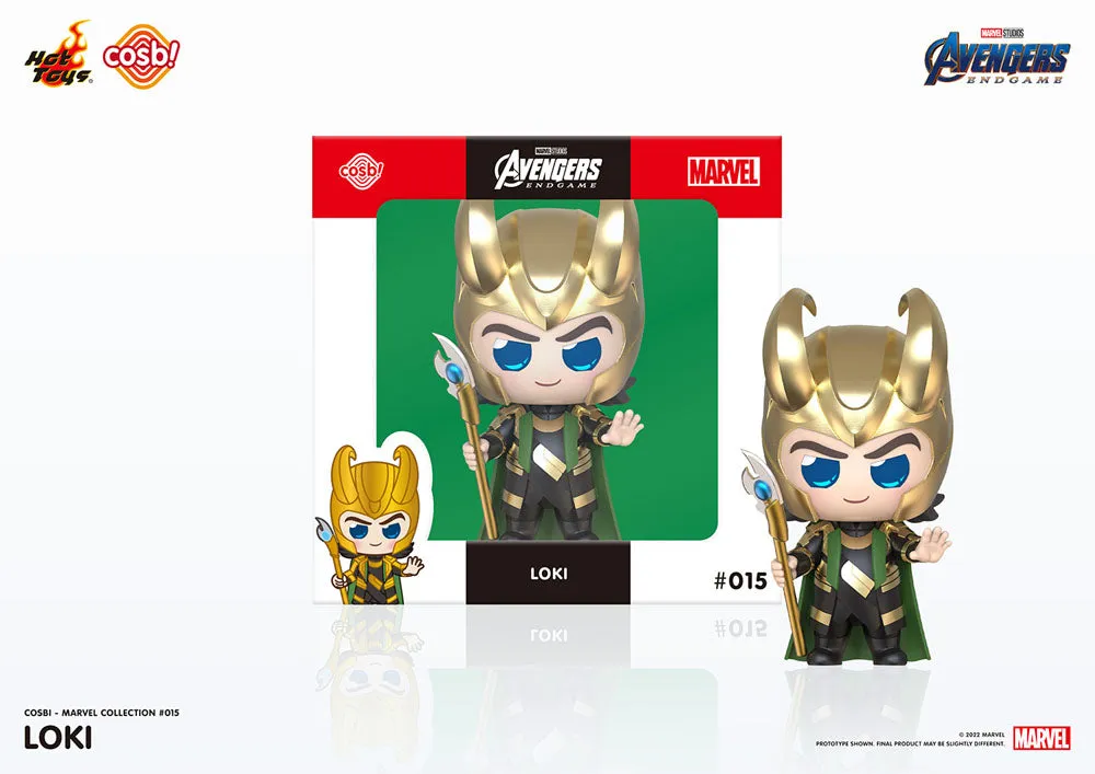 avengers: endgame cosbi mini figure loki 8 cm  figurines  marvel  figure