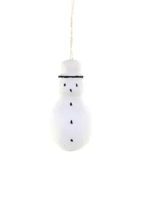 Cotton Snowman Ornament