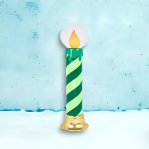 December Diamonds Retro 38" Green LED Candle Display