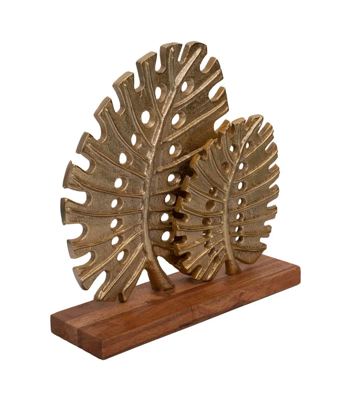 Dual Palm Leaf Sculpture