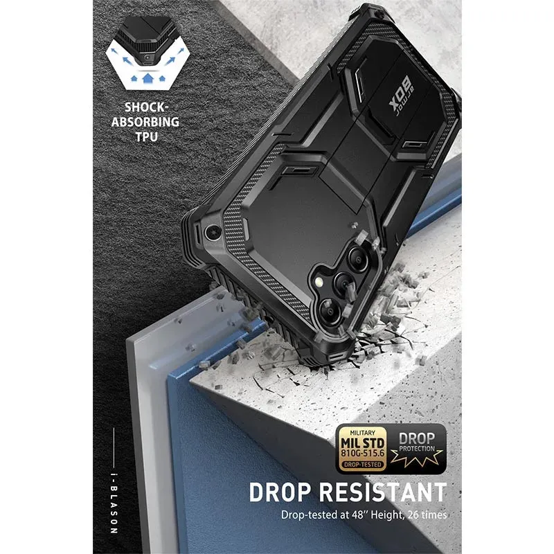 For Samsung Galaxy A55 5g Armorbox Full-body Rugged Bumper Case with Built-in Screen Protector & Kickstand