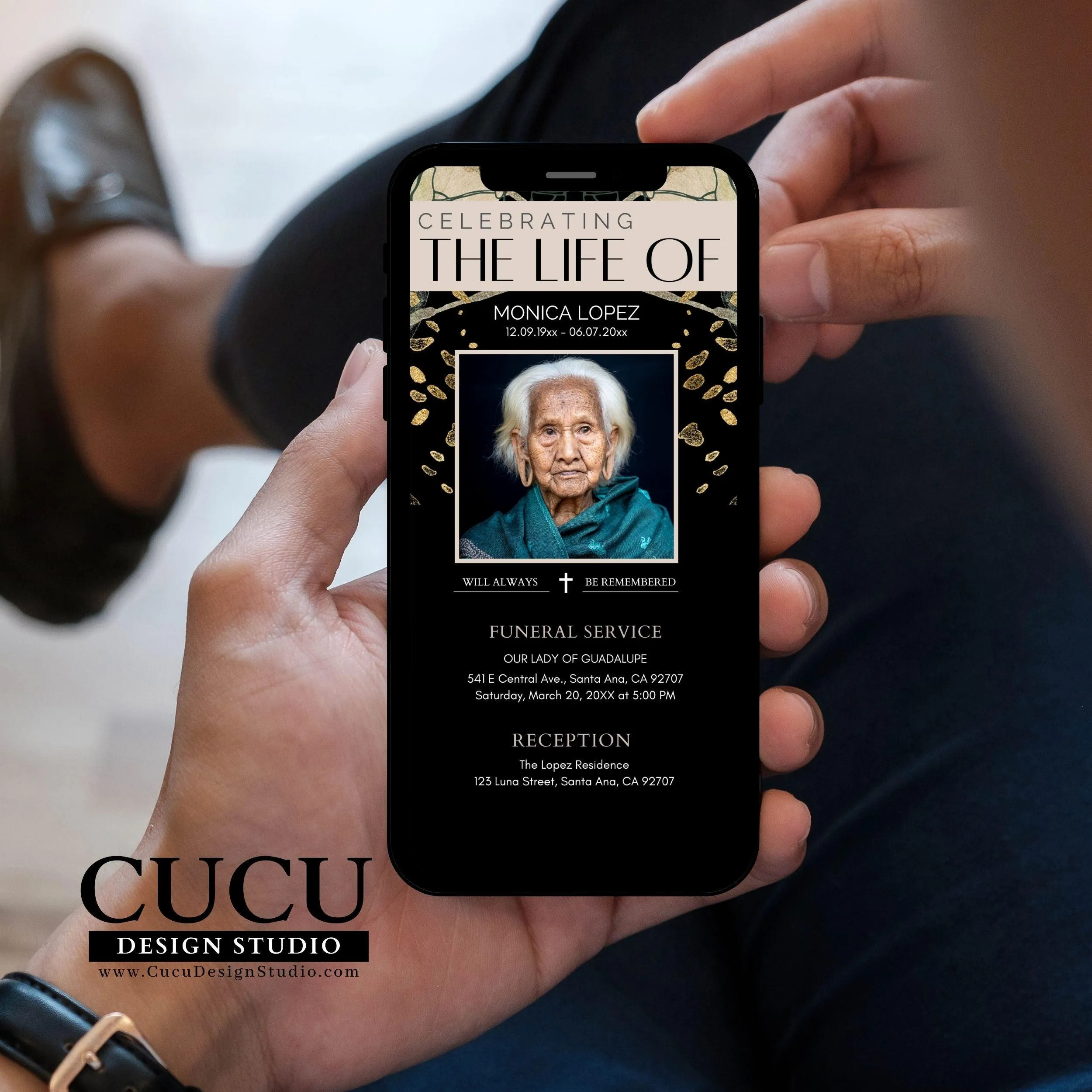 In Loving Memory Electronic Funeral Template