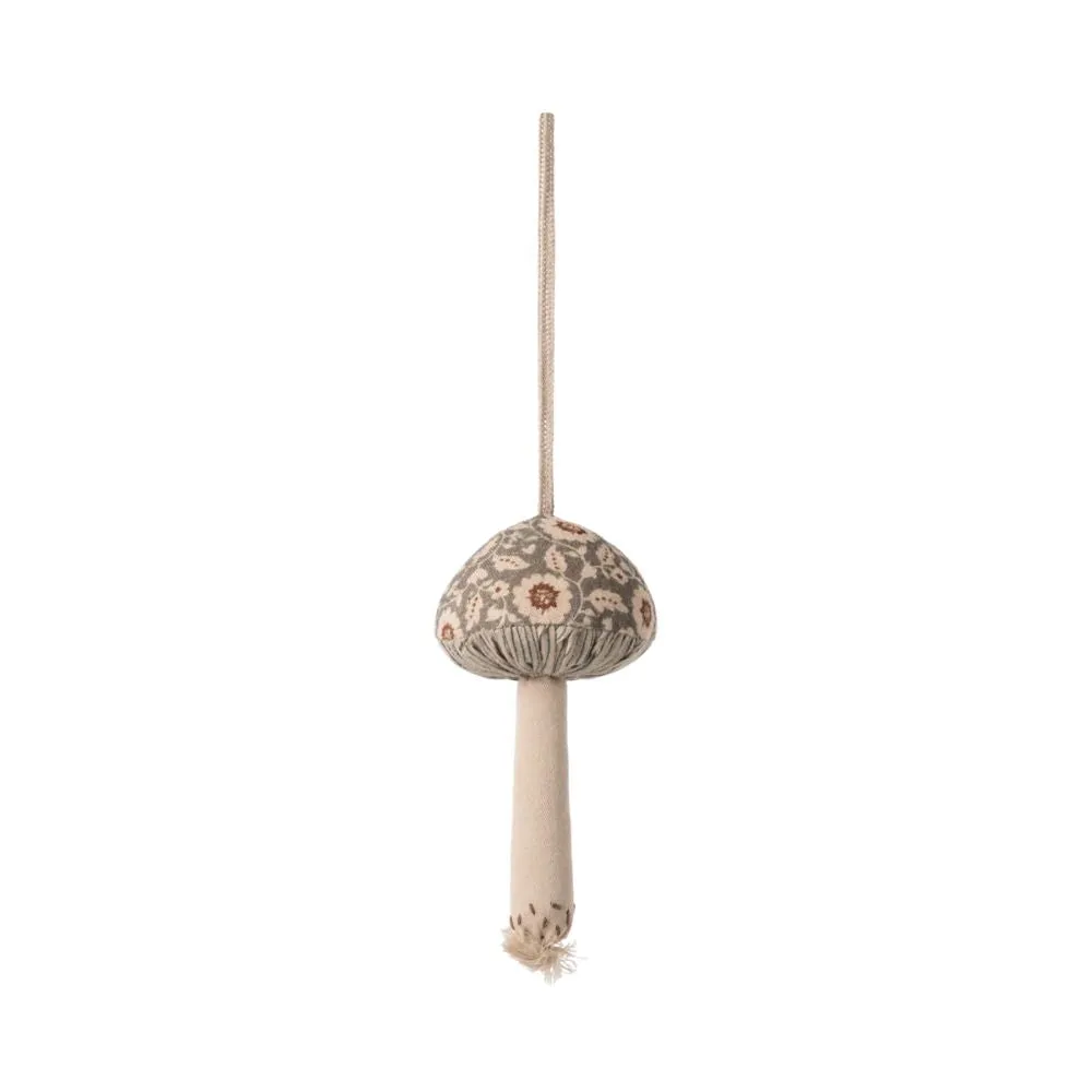 Maileg Mushroom ornament, Winter flower - Green