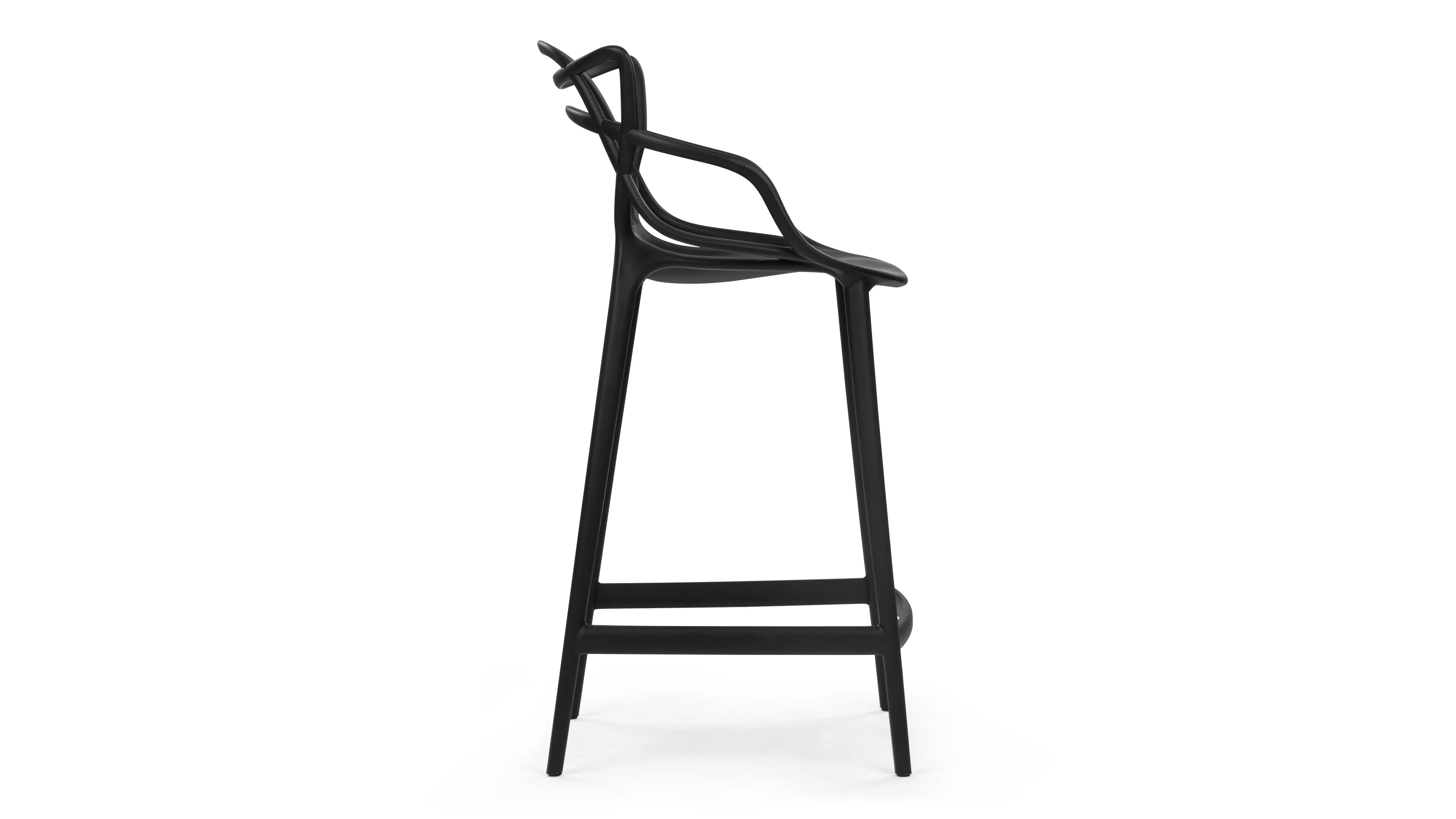Masters - Masters Counter Stool, Black, 25.5" Seat Height