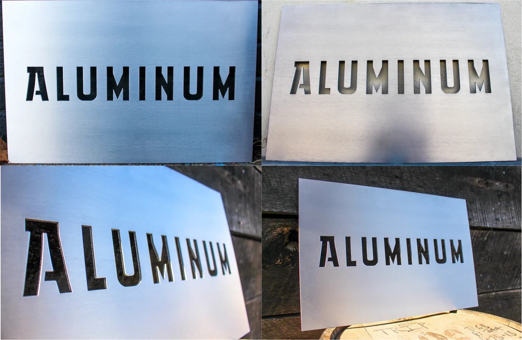 Metal Split Monogram Wall Art - Custom Last Name Initial Sign
