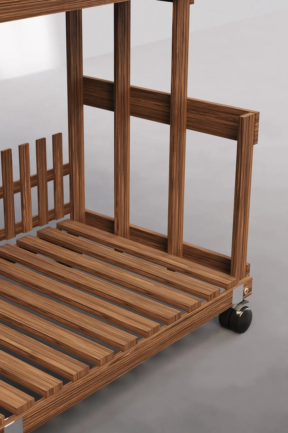 Multi Tier Plant Stand Shelf with Brake Wheels for Garden