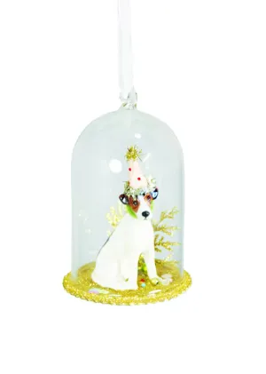 Party Dog Globe Ornament