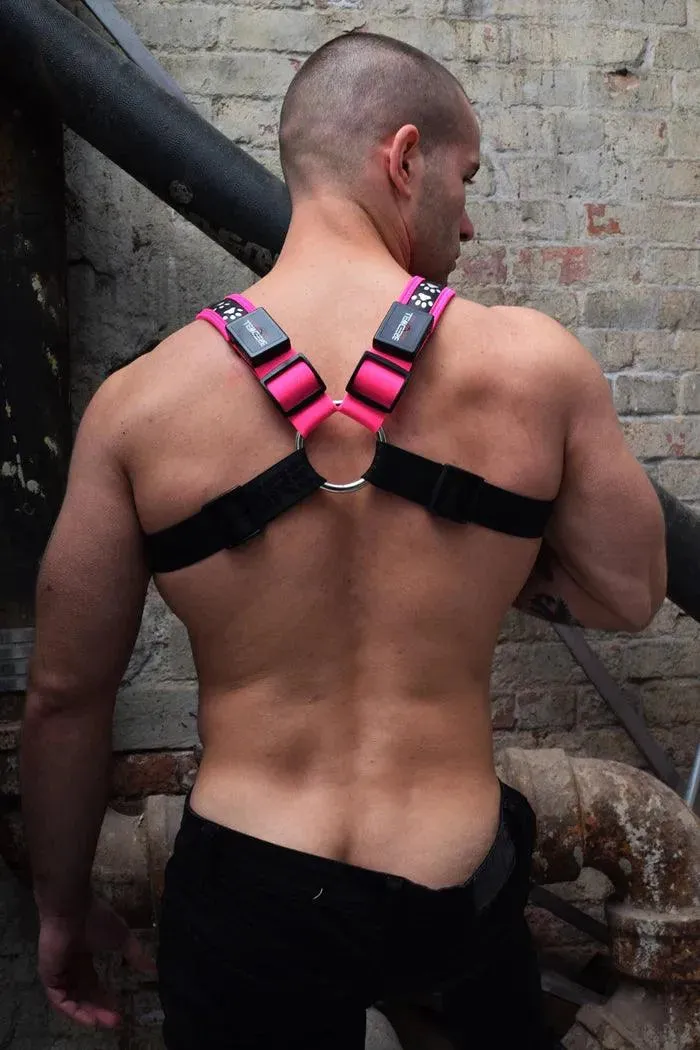Poundtown Bulldog Harness NEON PINK