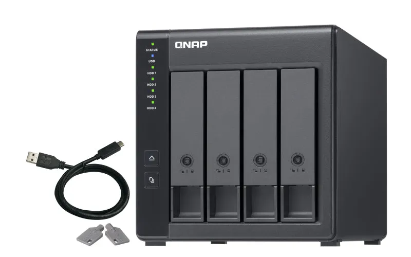 Qnap Tr-004 - Hard Drive Array - 0 Tb - 4 Bays (Sata-300) - Usb 3.2 Gen 1 (External)