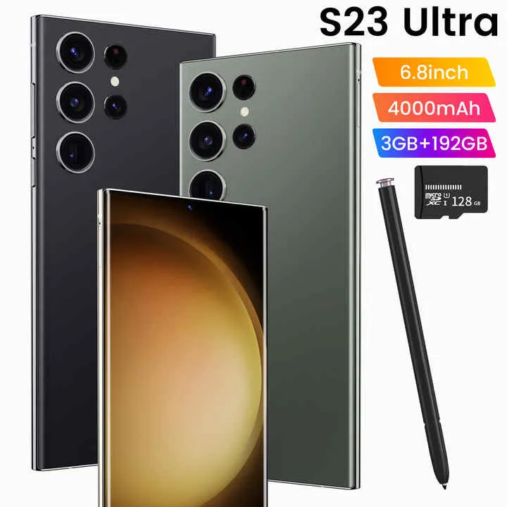 S23 Ultra 4G Unlocked Smartphone, هاتف ذكي S23 Ultra 4G مفتوح، شاشة
