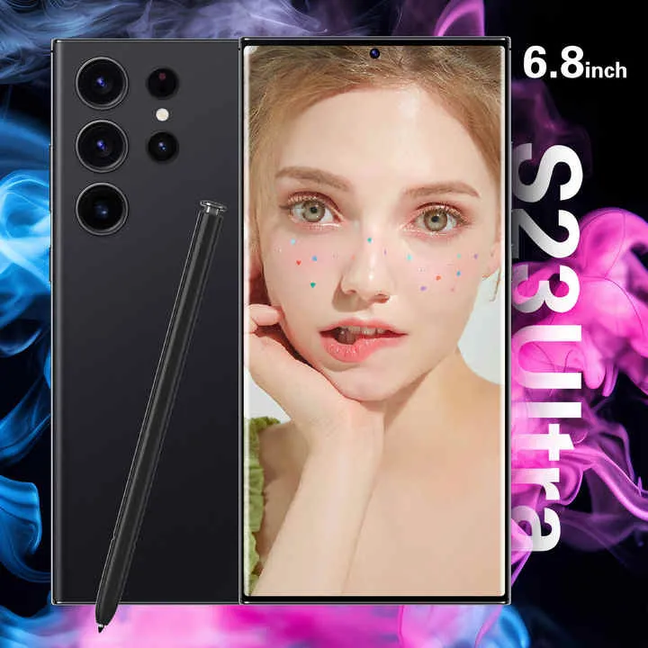 S23 Ultra 4G Unlocked Smartphone, هاتف ذكي S23 Ultra 4G مفتوح، شاشة