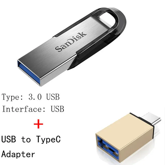 SanDisk USB Flash Drive 16gb 32gb 64gb 128GB  CZ73 150MB/S USB 3.0 ULTRA FLAIR Memory Stick Pen Drives  Flash disk U Disk for PC
