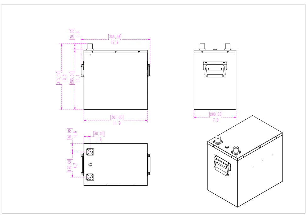 SOK Battery 12V [206Ah-H] 12V LiFePO4 Bluetooth & Optional Built-in heater | SK12V206H & SK12V206P