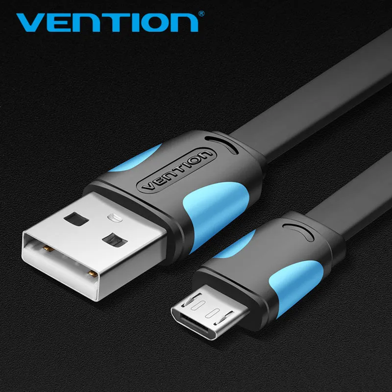 Vention Micro USB2.0 Cable For Mobile Phone Charging Cable Super Charger 1.5m 1m USB Data Sync Cable For Samsung Android Cable