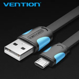 Vention Micro USB2.0 Cable For Mobile Phone Charging Cable Super Charger 1.5m 1m USB Data Sync Cable For Samsung Android Cable
